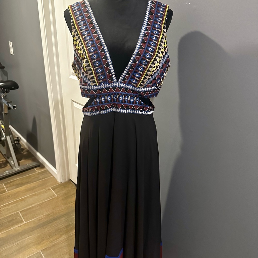 Deep V dress